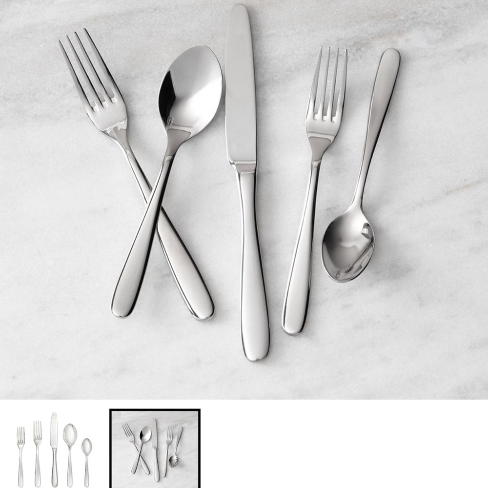 Pottery Barn Silver Flatware Set